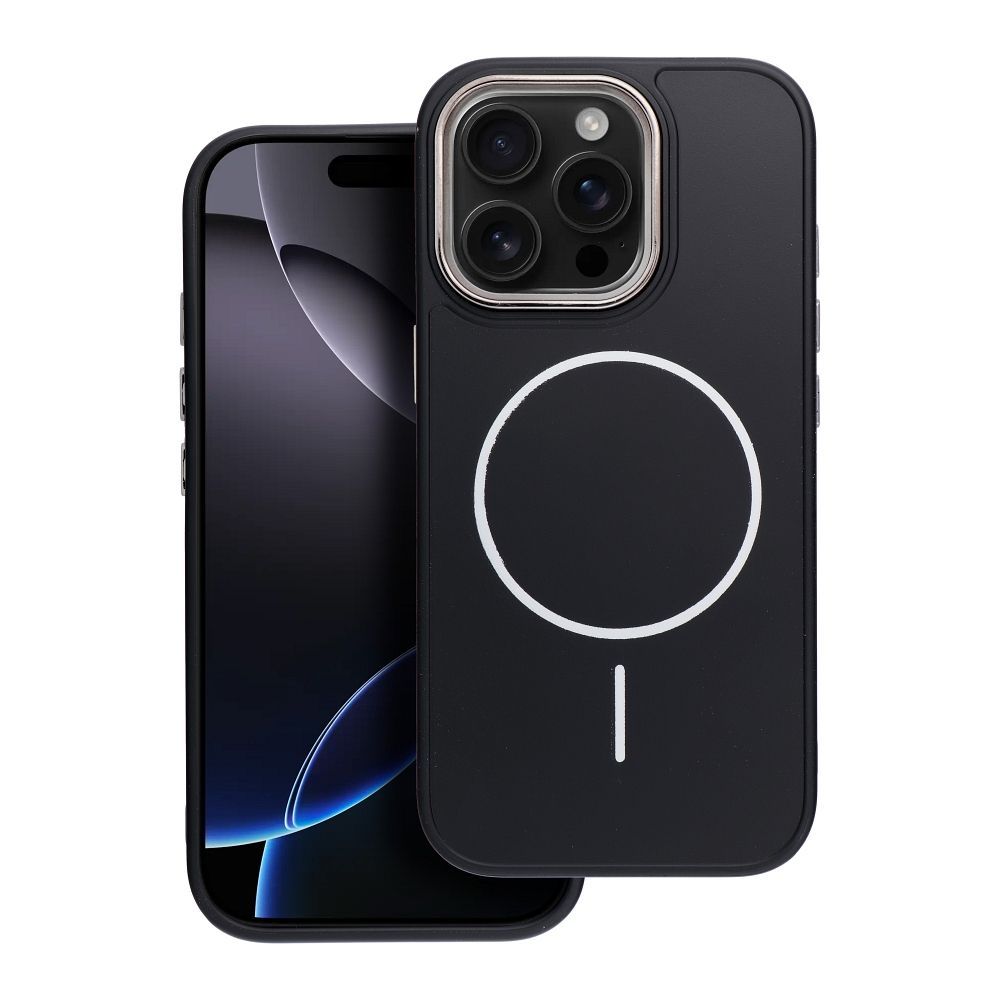 FRAME MAG COVER Case compatible with MagSafe for IPHONE 17 PRO MAX black FRAME MAG COVER Case compatible with MagSafe for IPHONE 17 PRO MAX black - Image 1