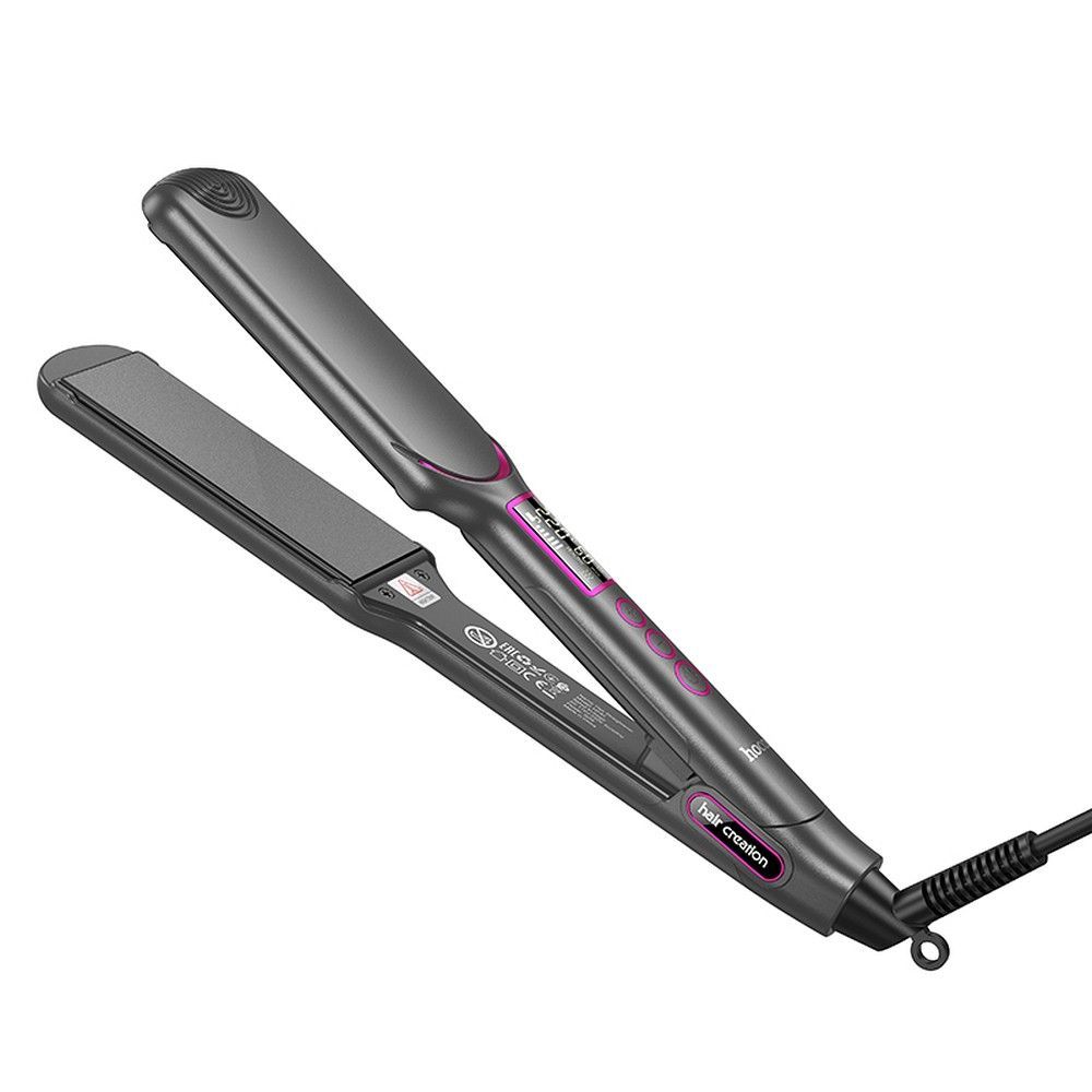 HOCO electric straightening hair with digital display HP42 gray - Image 2