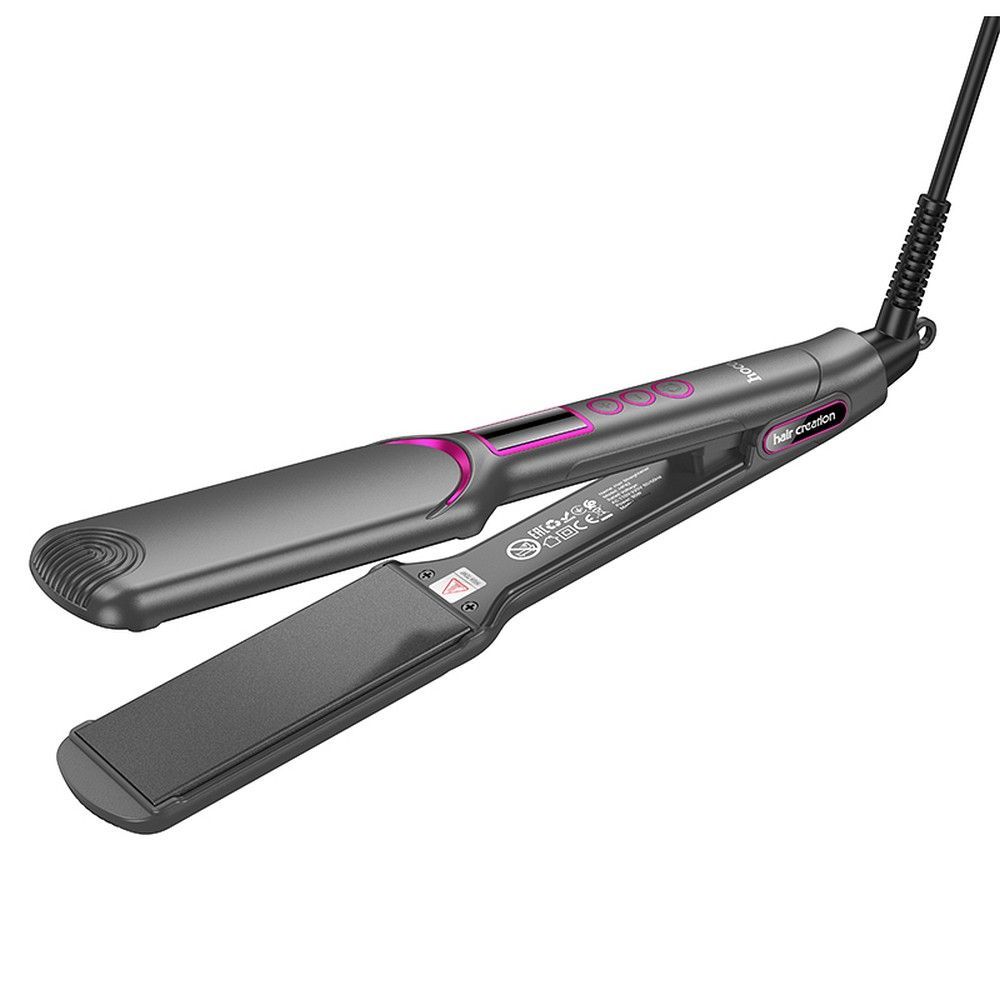 HOCO electric straightening hair with digital display HP42 gray - Image 1