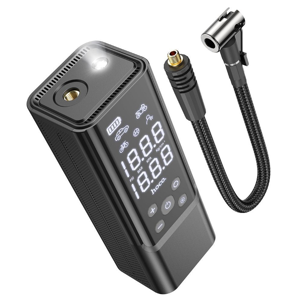 HOCO wirless portable air pump 5000mAh ZP7 black - Image 1