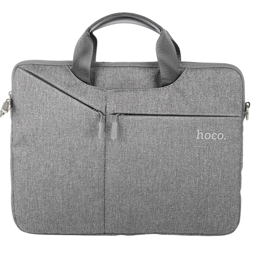 Laptop bag / tablet / netbook 15,6" Hoco GT4 apricot gray HOCO bag for tablet / laptop / netbook 15,6" GT4 apricot gray - Image 1