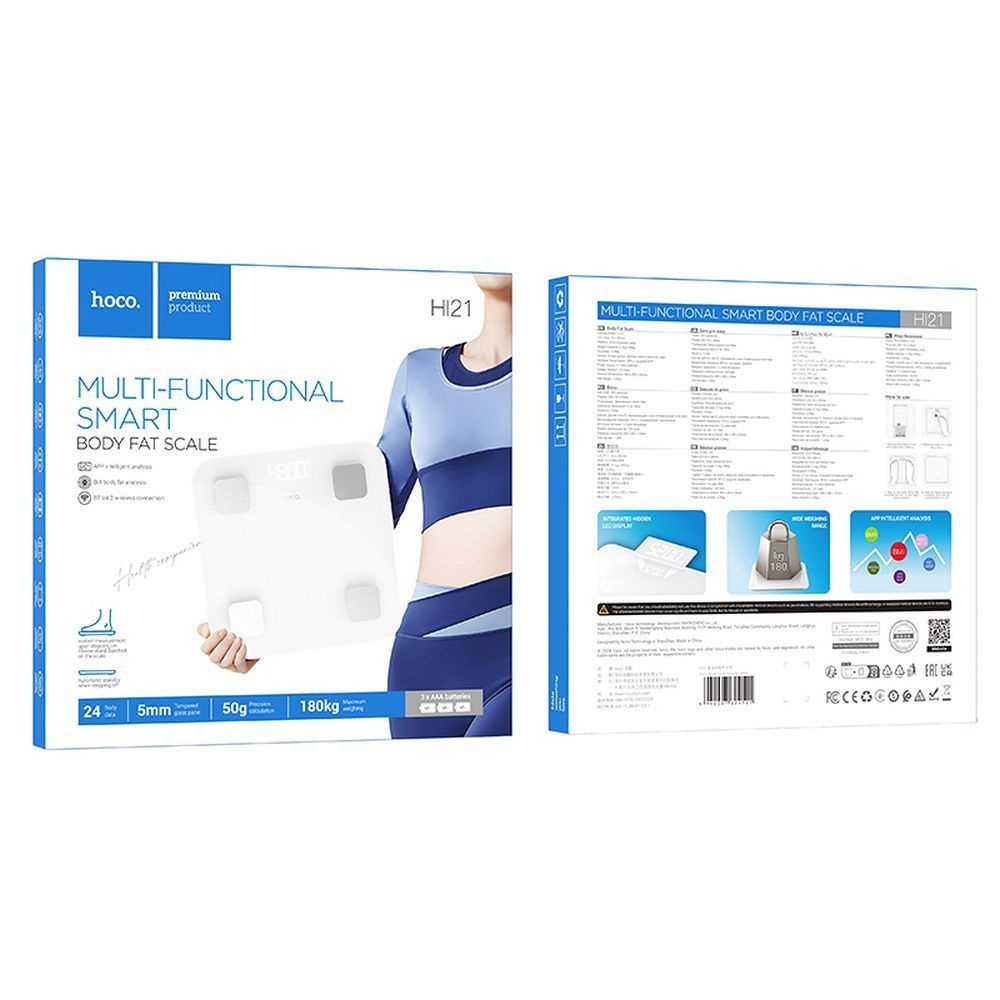 HOCO smart body fat scale HI21 white - Image 2