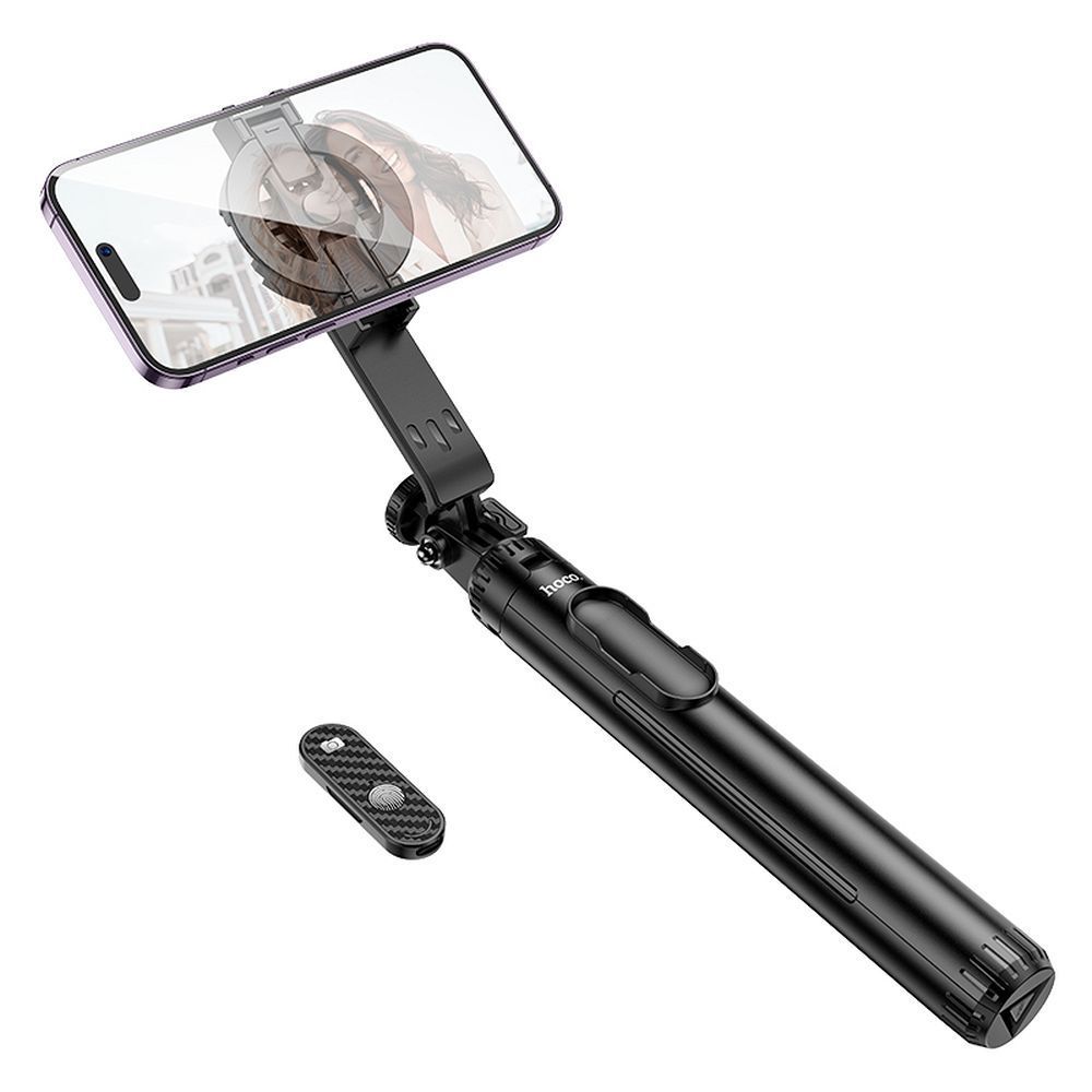 HOCO magnetic selfie stick with wireless remote control tripod K25 black - Image 1