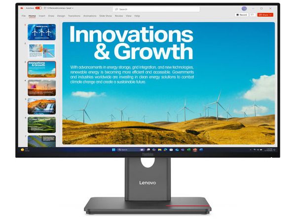 LENOVO Monitor ThinkVision P24QD-40 23.8'' QHD IPS, HDMi, Display Port, Height adjustable, 3YearsW - Image 1