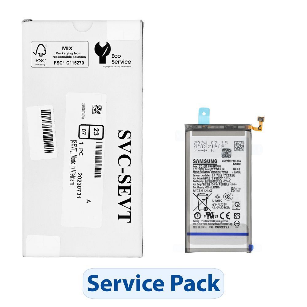 ServicePack Battery EB-BG975ABU for SAMSUNG S10 PLUS G975 GH82-18827A - Image 1