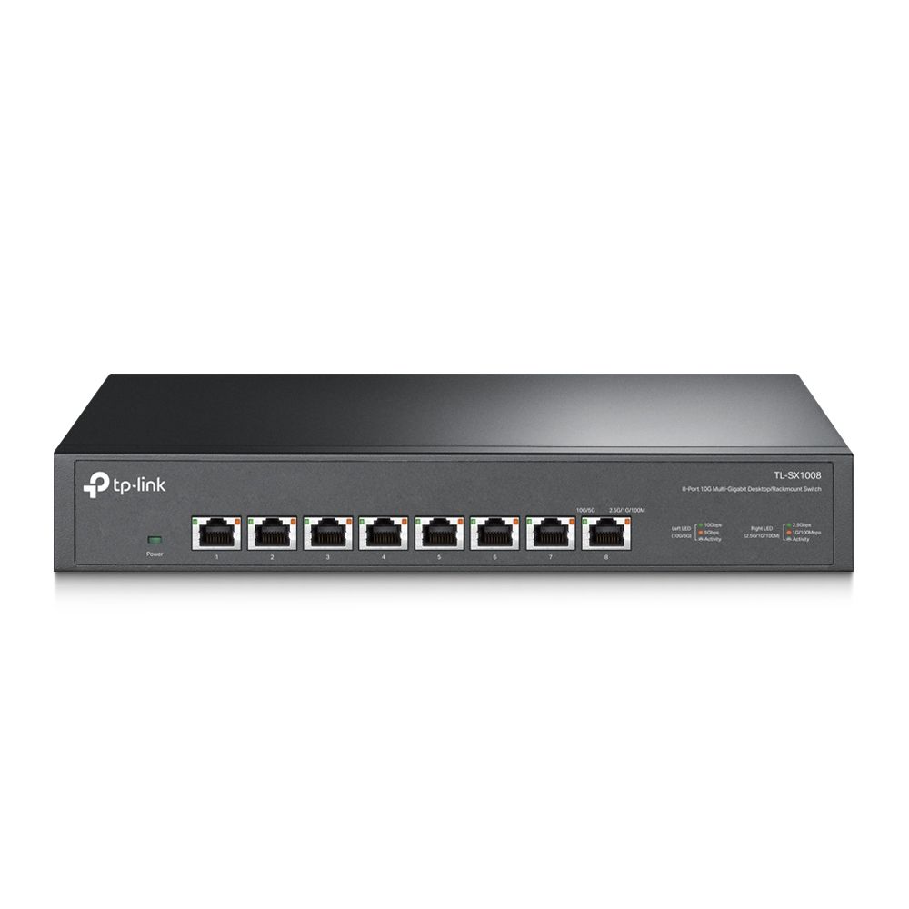 TP-LINK Switch TL-SX1008, 8x10GE Rackmount Metal 13'' TP-LINK Switch TL-SX1008, 8x10GE Rackmount Metal 13'' - Image 1