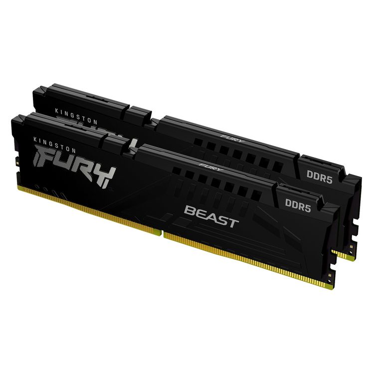 KINGSTON Memory  KF560C30BBEK2-16 FURY Beast Black DDR5, 6000MT/s, 16GB KIT OF 2, EXPO - Image 1