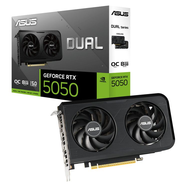 ASUS VGA DUAL-RTX5050-O8G, 8GB GDDR6 - Image 1