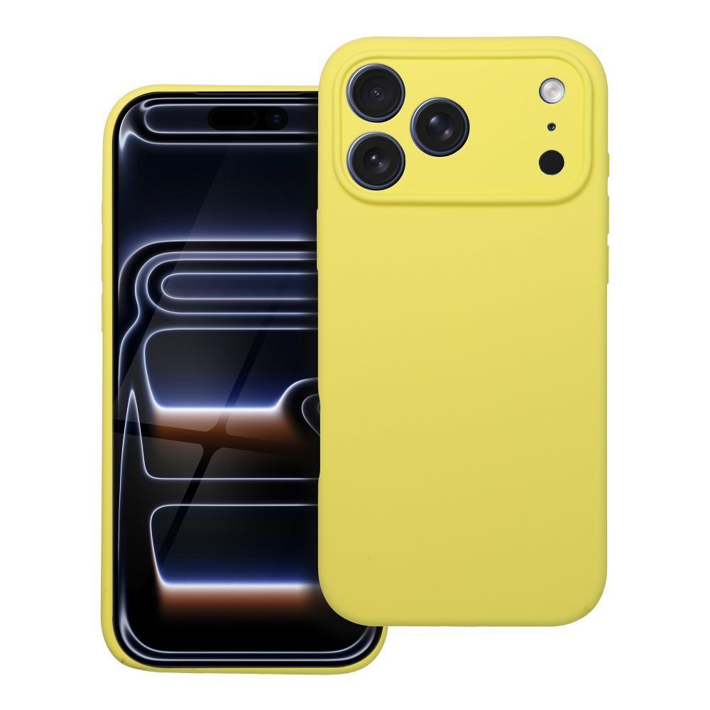 Case SILICONE 2mm for IPHONE 17 Pro Max lemon - Image 1