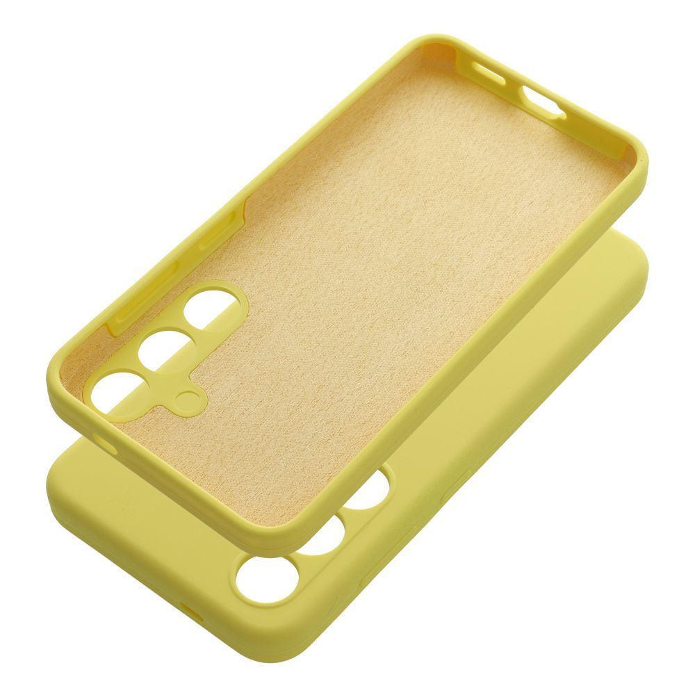 Case SILICONE 2mm for SAMSUNG S25 FE lemon - Image 1