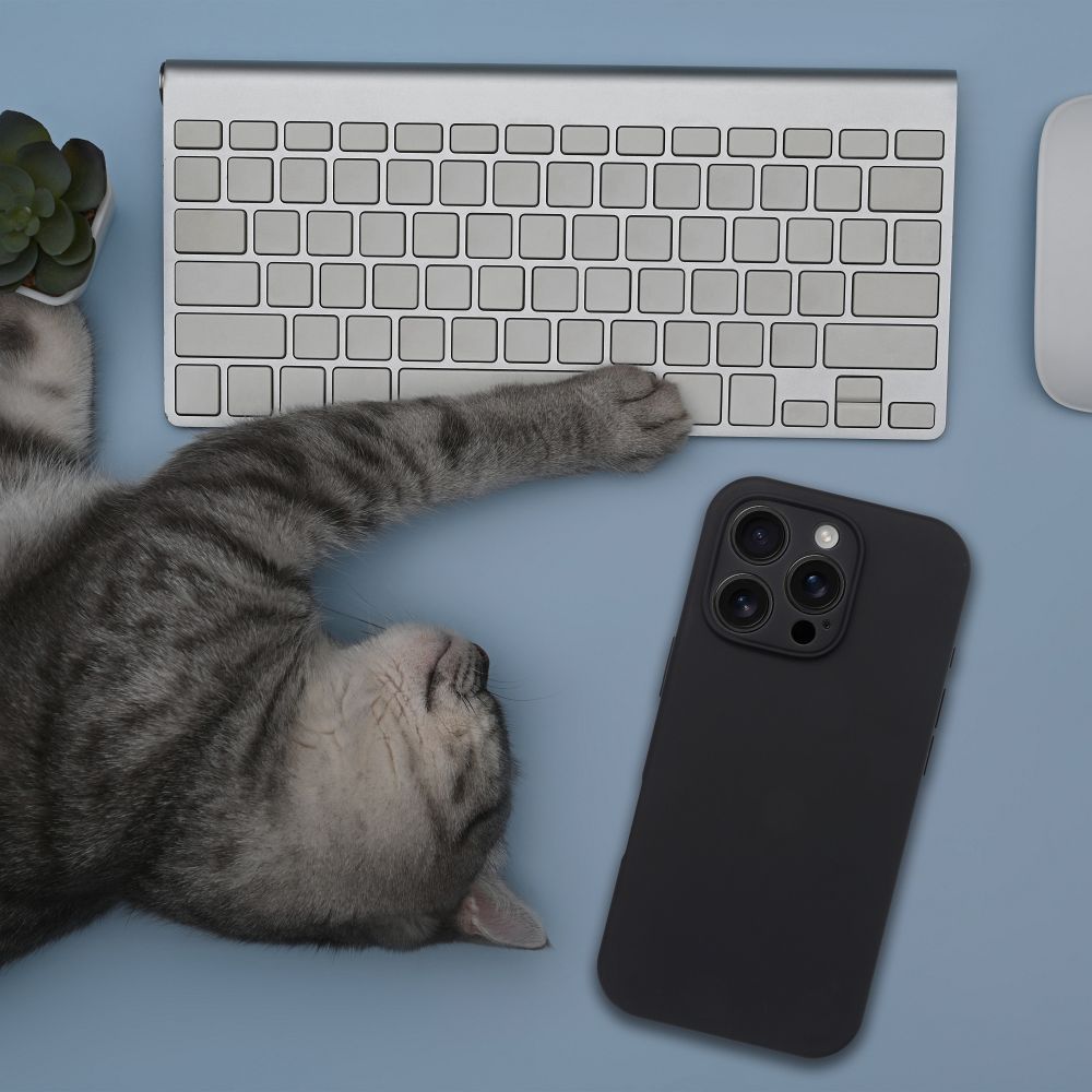 Case SILICONE 2mm for IPHONE 17 Pro Max compatible with MagSafe black - Image 2