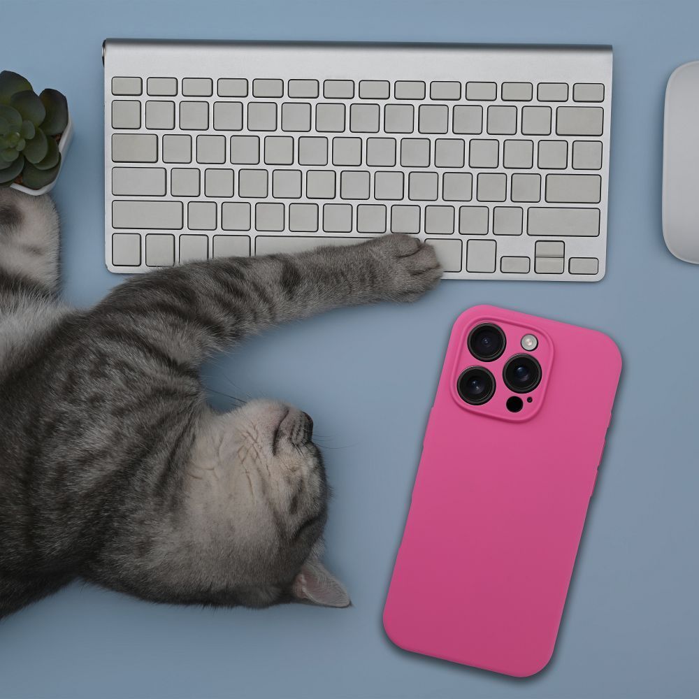 Case SILICONE 2mm for IPHONE 17 Pro Max compatible with MagSafe pink - Image 2