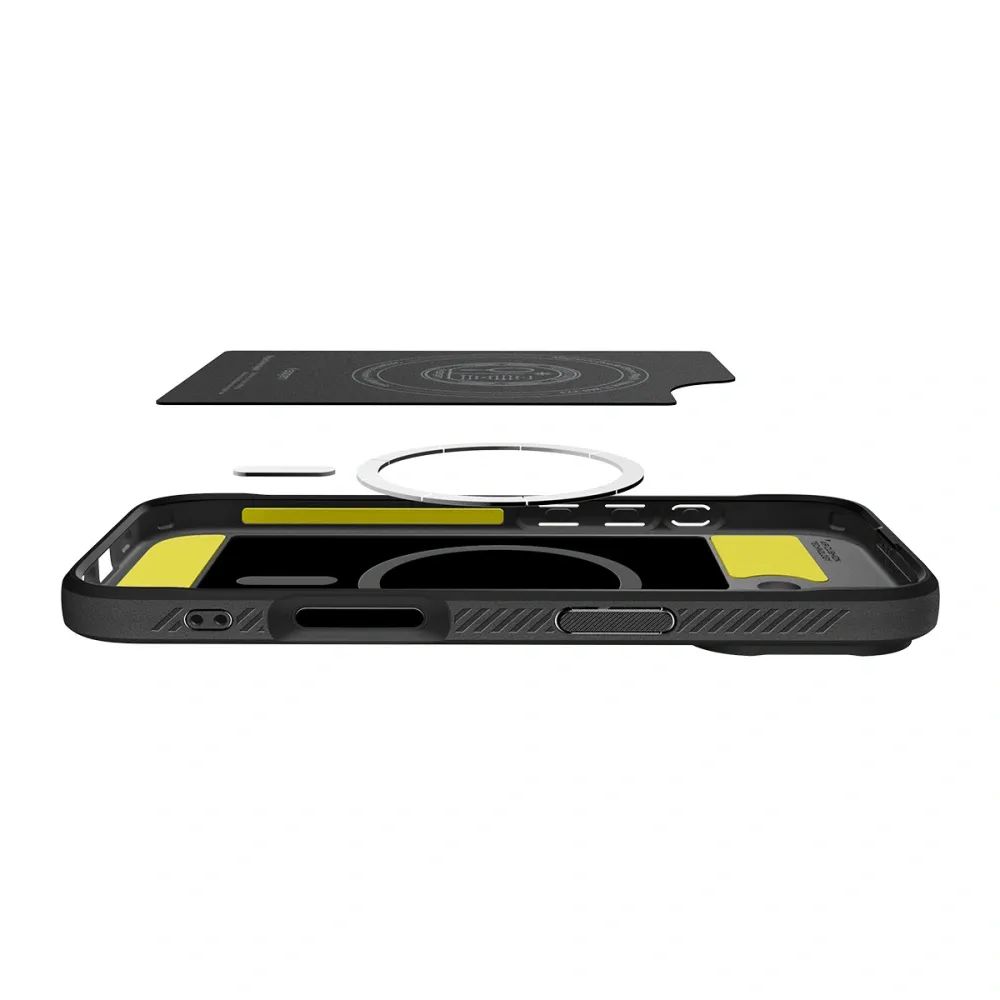 SPIGEN case RUGGED ARMOR MAG compatible with MagSafe for IPHONE 17 matte black - Image 2