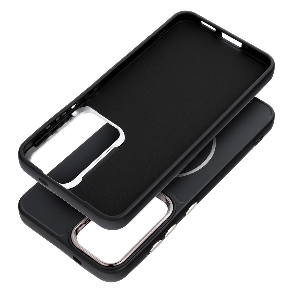 FRAME MAG COVER Case compatible with MagSafe for SAMSUNG S25 FE black - Image 2