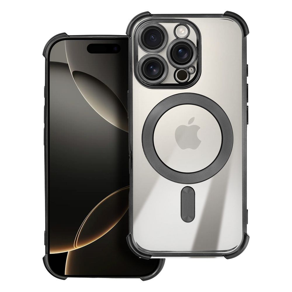 Case ANTISHOCK ELECTRO for IPHONE 17 Air compatible with MagSafe black - Image 1