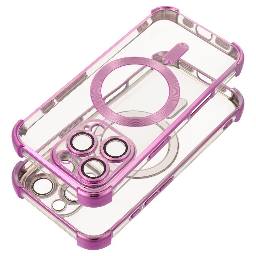Case ANTISHOCK ELECTRO for IPHONE 17 Pro Max compatible with MagSafe pink - Image 2