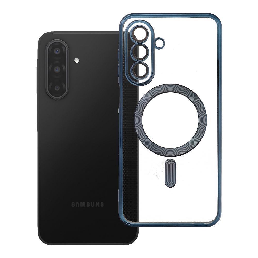 ELECTRO MAG COVER case compatible with MagSafe for SAMSUNG A17 titanium blue - Image 1