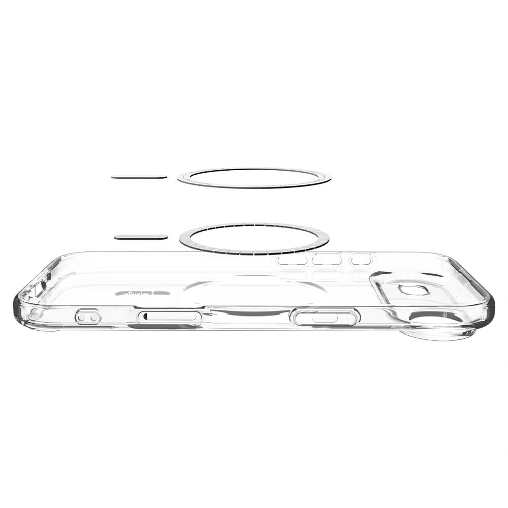 SPIGEN case ULTRA HYBRID MAG compatible with MagSafe for IPHONE 17 Air clear white - Image 2