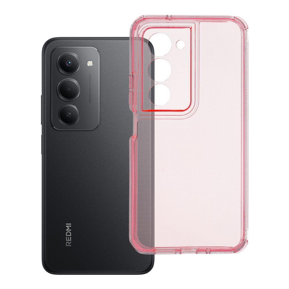 Case for Xiaomi Redmi 15 4G / 5G (169mm) Matrix Clear powder pink MATRIX CLEAR Case for Xiaomi Redmi 15 4G / 5G (169mm) powder pink - Image 1