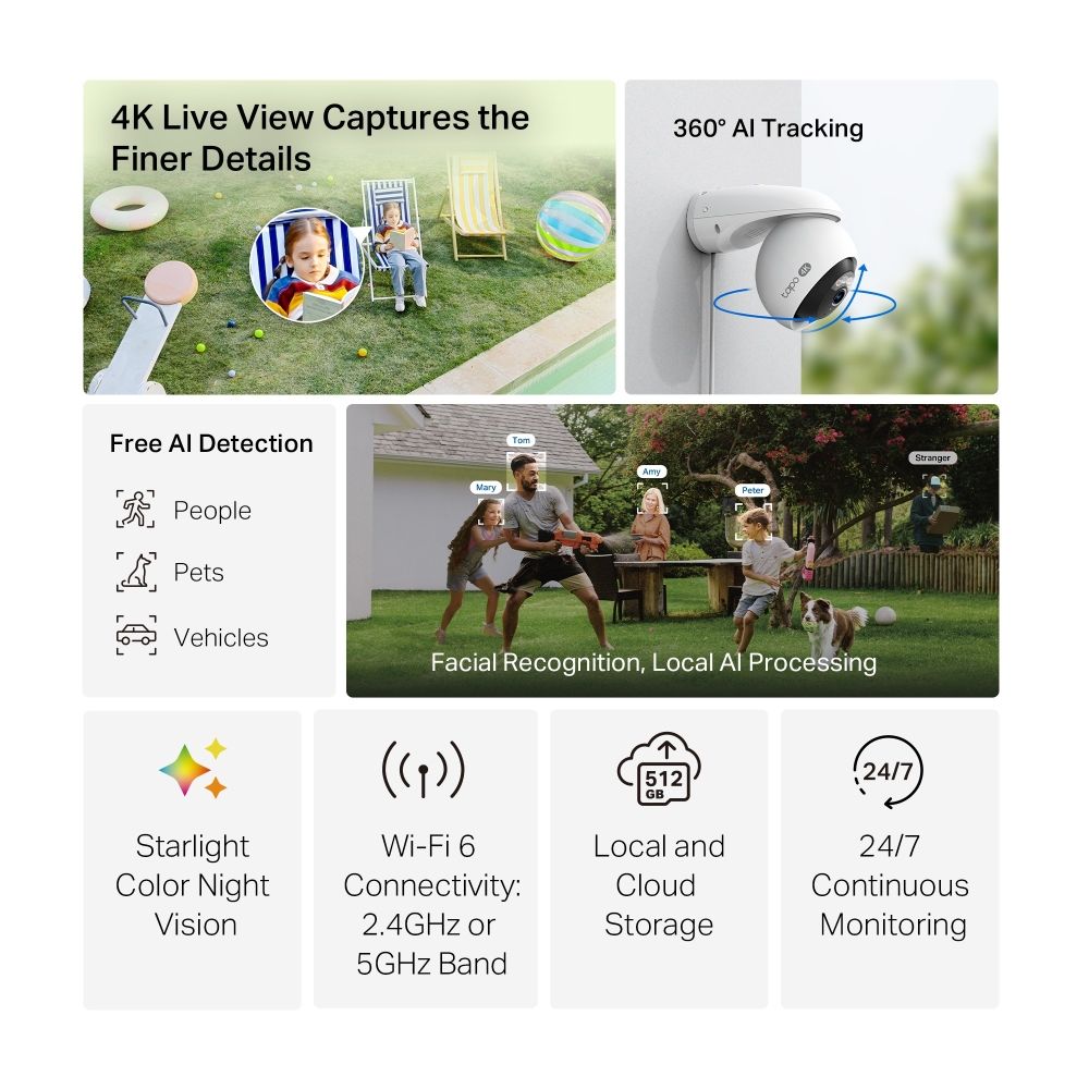 TP-LINK Camera Tapo C560WS Outdoor Pan/Tilt Security Wi-Fi Outdoor - Image 2