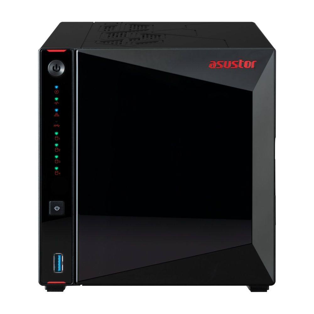 ASUSTOR NAS NIMBUSTOR 4 Gen2 AS5404T 4-BAY 3,5''/4x M.2 NVMe slots/Intel Celeron Quad-Core/4GB DDR4/2x2.5GbE Port - Image 1