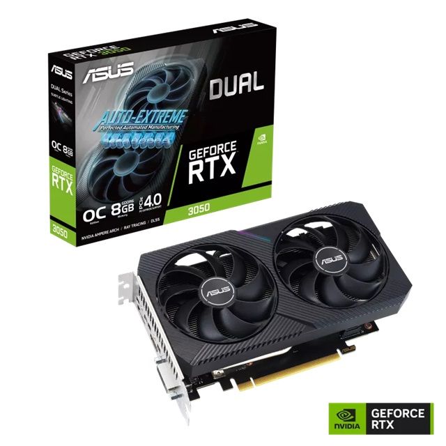 ASUS VGA DUAL-RTX3050-O8G-V2, 8GB, GDDR6 ASUS VGA DUAL-RTX3050-O8G-V2, 8GB, GDDR6 - Image 1