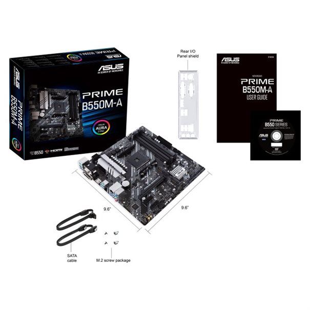 ASUS PRIME B550M-A AM4 B550/HDMI-DVI-VGA/M.2/µATX - Image 6