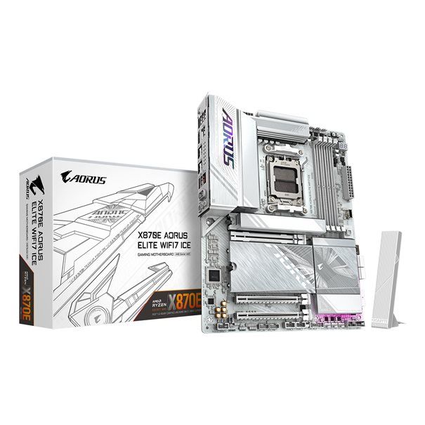 GIGA X870E AORUS ELITE WIFI7 ICE AM5/DDR5/ATX - Image 1