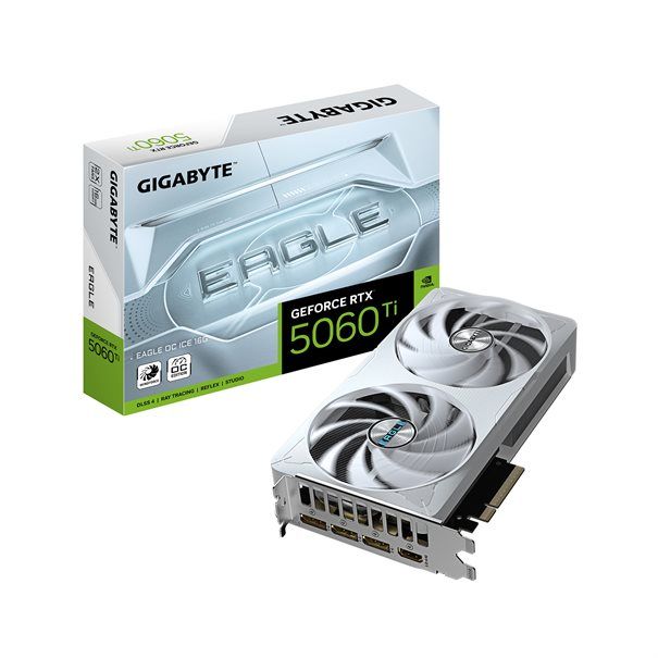 GIGA VGA 16GB RTX5060TI EAGLE-OC-ICE-16G 3xDP/HDMI GeForce RTX 5060 Ti EAGLE OC ICE 16G - Image 1