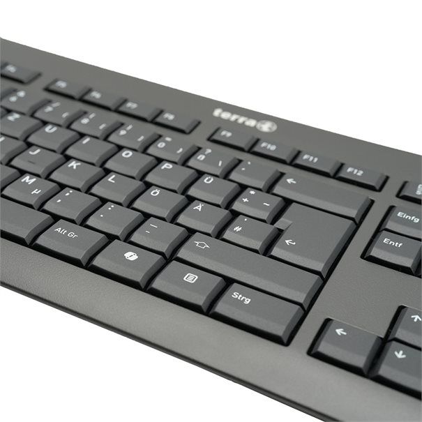 TERRA Keyboard 1500 Corded [DE] USB black Copilot QWERTZ, 105 Tasten, kabelgebunden, 1,80m - Image 2
