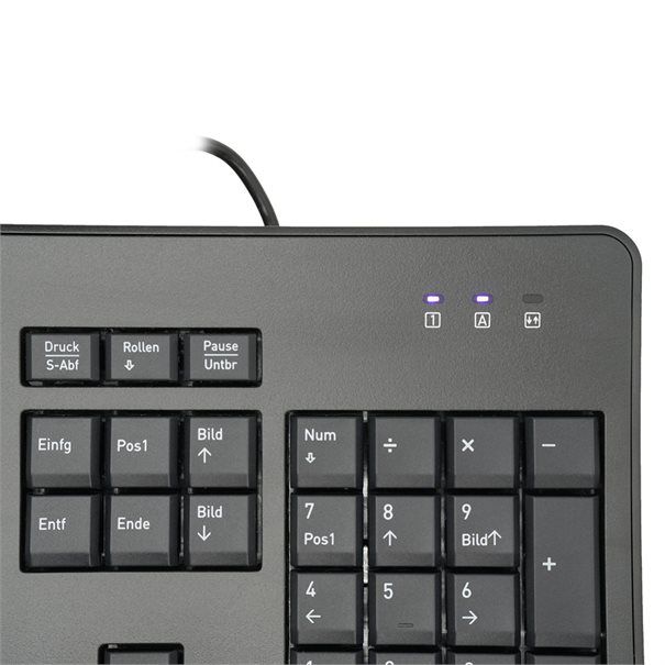 TERRA Keyboard 1500 Corded [DE] USB black Copilot QWERTZ, 105 Tasten, kabelgebunden, 1,80m - Image 3