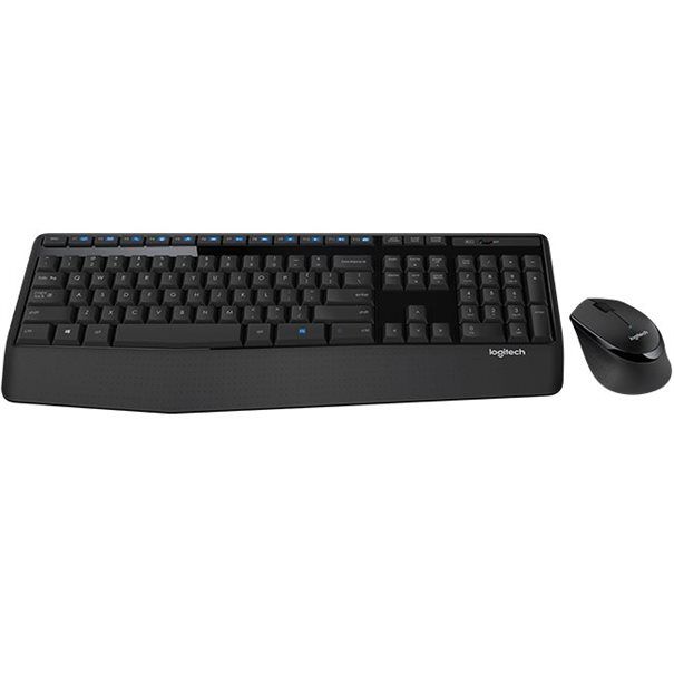 Logitech Desktop MK345 Wireless Comfort [FR] black/noir  für Rechtshänder, Handballenauflage - Image 2