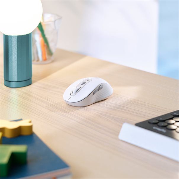 Logitech Mouse M650 SIGNATURE WL (RIGHT) BOLT weiß/grau BT für kleine und mittelgroße Hände (<17,5 - 19,0 cm) - Image 3