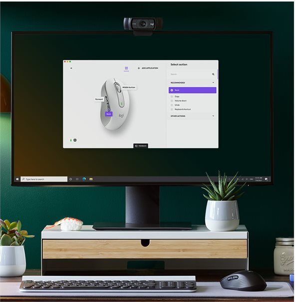 Logitech Mouse M650 SIGNATURE WL (RIGHT) BOLT weiß/grau BT für kleine und mittelgroße Hände (<17,5 - 19,0 cm) - Image 5
