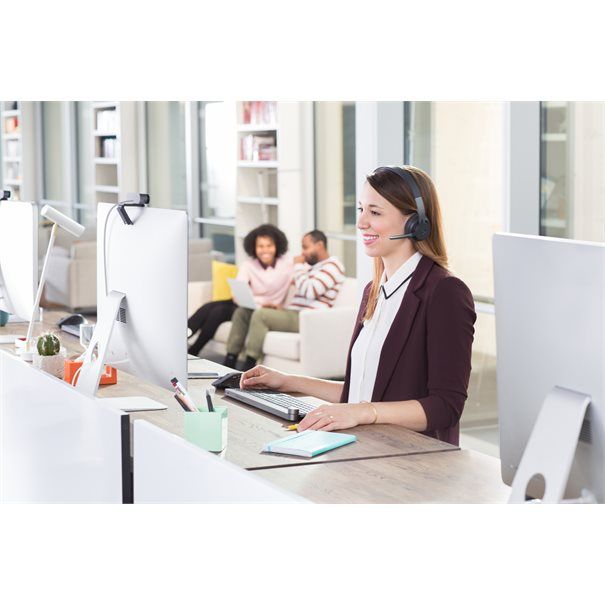 Logitech Headset Zone Wireless (UC version) ANC 2.0 USB BT graphite USB-A-Empfänger, USB-C-Adapter, Bluetooth 5.0 - Image 13