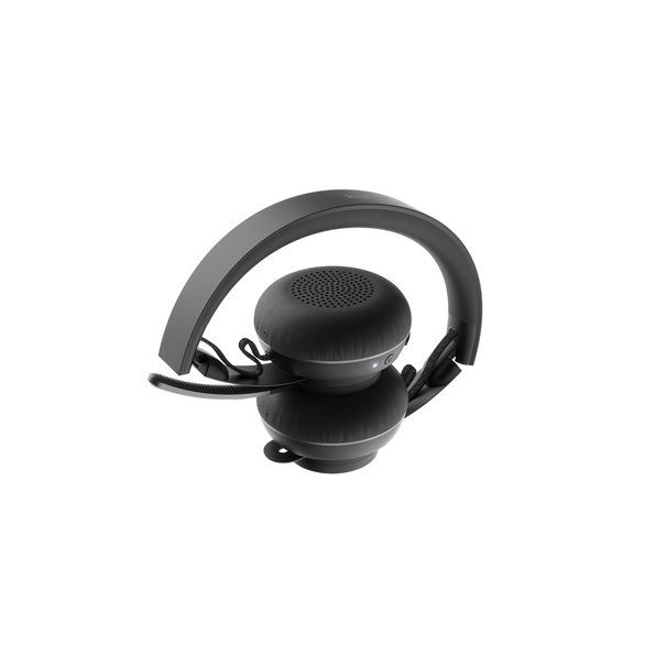 Logitech Headset Zone Wireless (UC version) ANC 2.0 USB BT graphite USB-A-Empfänger, USB-C-Adapter, Bluetooth 5.0 - Image 3