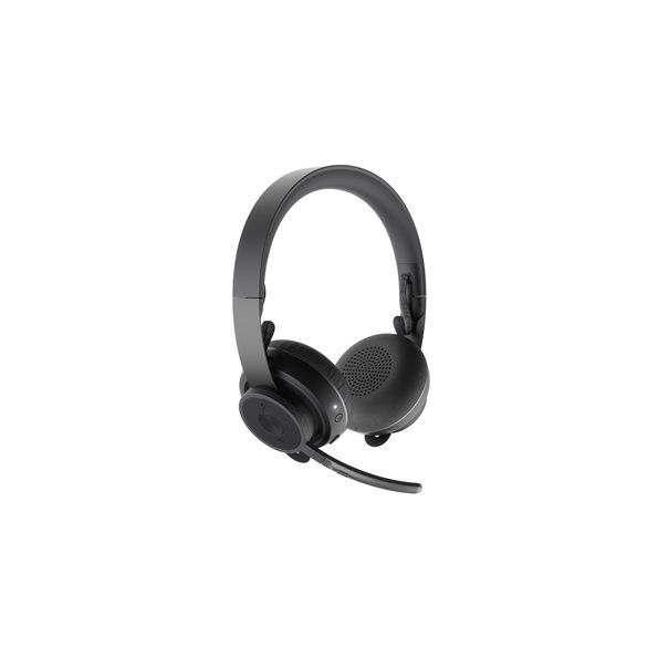 Logitech Headset Zone Wireless (UC version) ANC 2.0 USB BT graphite USB-A-Empfänger, USB-C-Adapter, Bluetooth 5.0 - Image 5