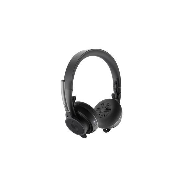 Logitech Headset Zone Wireless (UC version) ANC 2.0 USB BT graphite USB-A-Empfänger, USB-C-Adapter, Bluetooth 5.0 - Image 1