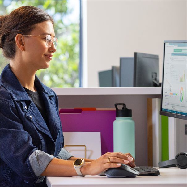 Logitech Desktop MX Keys Combo for Business Gen. 2 BOLT [US/EU] darkgrey BT MX Keys, MX Master 3S, MX Handballenauflage for B. - Image 4