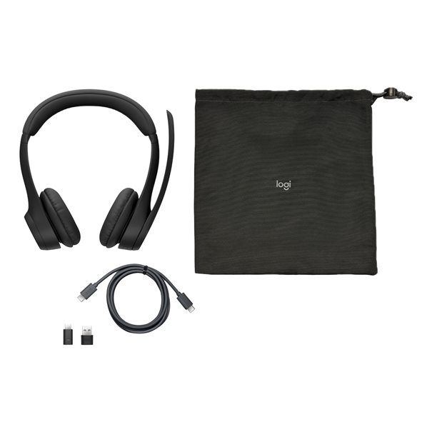 Logitech Headset Zone 305 Wireless (MS Teams) NBT graphite NBT, Adapter USB-C via Bluetooth - Image 7