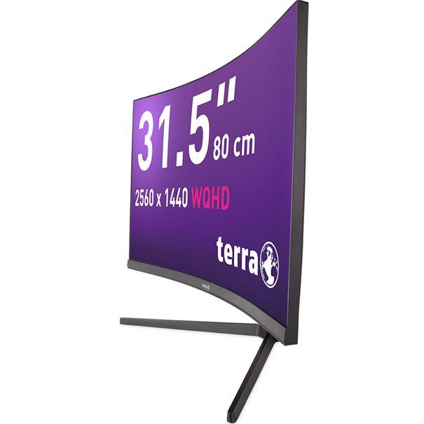TERRA LCD/LED 3285W HA black CURVED USB-C/HDMI/DP - Image 4