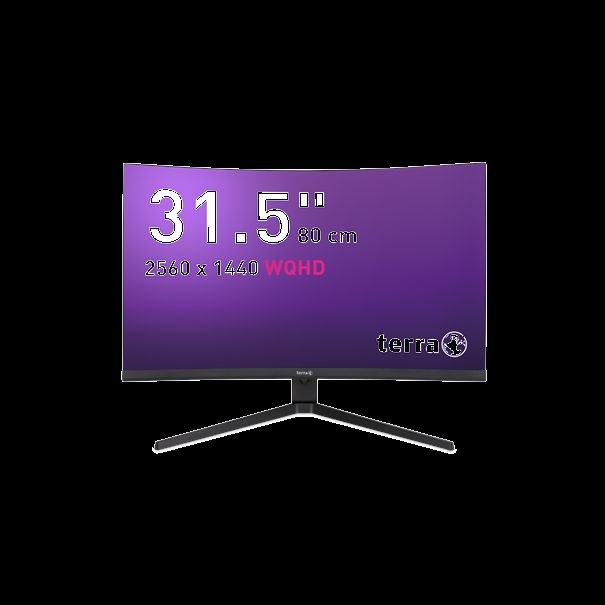 TERRA LCD/LED 3285W HA black CURVED USB-C/HDMI/DP - Image 1