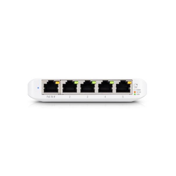 Ubiquiti Switch UniFi 5xRJ45 GBit Compact (inkl. NT) Powered by 802.3af/at PoE or USB Type C, Fanless - Image 2