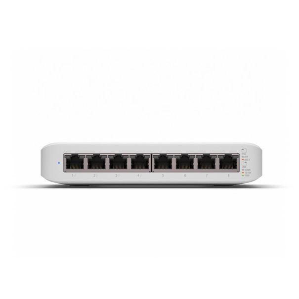 Ubiquiti Switch UniFi 8xRJ45 GBit Managed 4xPoE 52W Wall-Mountable, Fanless, internal PSU - Image 3