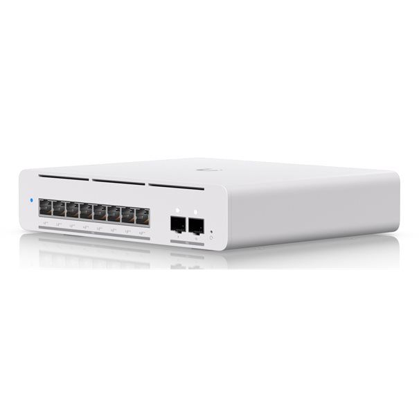 Ubiquiti Switch UniFi 8x10G RJ45/2xSFP+ Managed PoE++ 155W 1,3" Touchscreen - Image 1