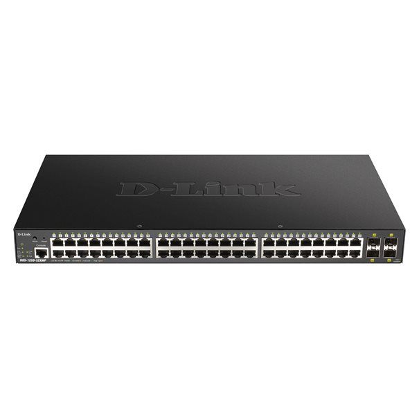 D-Link Switch DGS-1250-52XMP 48xGBit/4xSFP+ PoE (370W) 19" Managed - Image 1