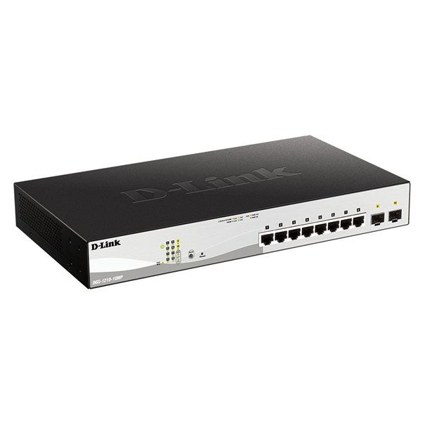 D-Link Switch DGS-1210-10MP/E 8xGBit/2xSFP 19" Managed PoE (130W) - Image 3