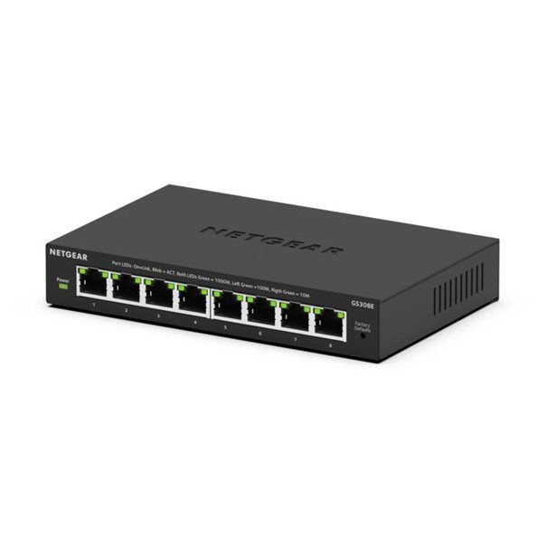 Netgear 8Port Switch 10/100/1000 GS308E GS308E-400EUS - Image 1