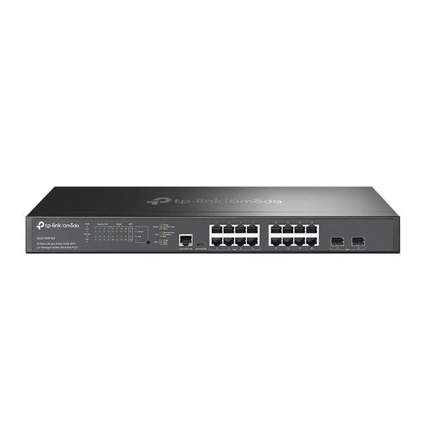 TP-LINK Switch SG3218XP-M2 16-Port Managed L2+ 8x 2.5G PoE+, 2x 10G SFP+ Slots - Image 1