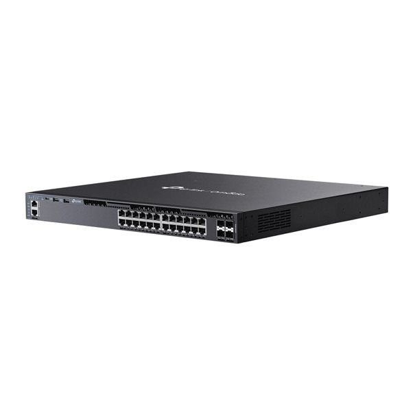 TP-LINK Switch SG6428XHP 24xGBit /4x10Gbit SFP+ PoE+ Managed Layer 3 Rack Mountable, Omada SDN, 4 Fans - Image 2